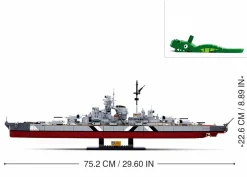 Sluban | Model Bricks | Bismarck Battleship (2 in 1) 1849 Pcs