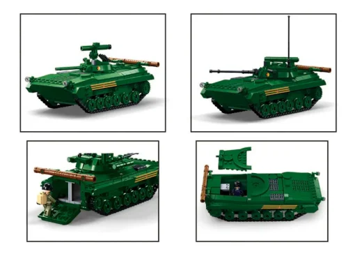 Sluban | Model Bricks | BMP Infantry Fighting Tank (IFV) (3 in 1) Scale 1:35 738 Pcs