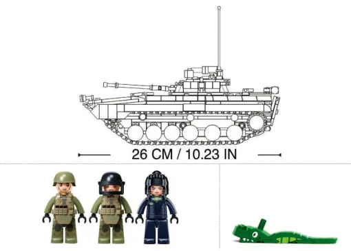 Sluban | Model Bricks | BMP Infantry Fighting Tank (IFV) (3 in 1) Scale 1:35 738 Pcs