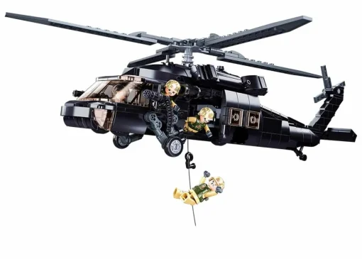 Sluban | Model Bricks | Helicopter Black Hawk 692 Pcs