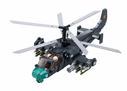 Sluban | Model Bricks | Ka-52S Helicopter Gunship Scale 1:35 913 Pcs