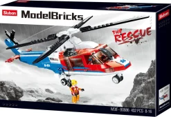 Sluban | Model Bricks | Sea Rescue Helicopter 402 Pcs