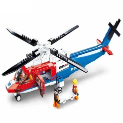 Sluban | Model Bricks | Sea Rescue Helicopter 402 Pcs