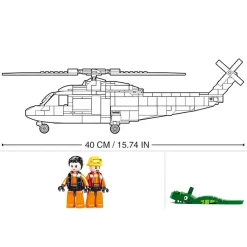 Sluban | Model Bricks | Sea Rescue Helicopter 402 Pcs
