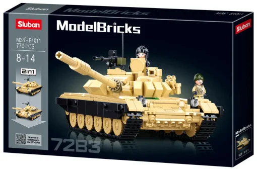 Sluban | Model Bricks | Tank T-7283 (2 In 1) 770 Pcs