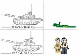 Sluban | Model Bricks | Tank T-7283 (2 In 1) 770 Pcs