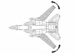 Sluban | Model Bricks F14 Fighter 404 Pcs