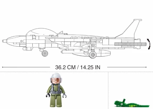 Sluban | Model Bricks F14 Fighter 404 Pcs