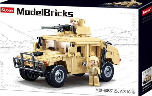 Sluban | Model Bricks Hummer H2 Assault Vehicle 265 Pcs