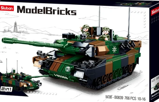 Sluban | Model Bricks Leopard 2A5 Main Battle Tank 766 Pcs