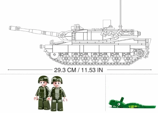 Sluban | Model Bricks Leopard 2A5 Main Battle Tank 766 Pcs