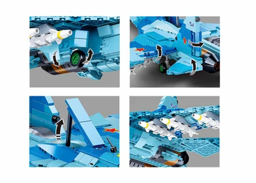 Sluban | Model Bricks Su-27 Fighter 2 In 1 1040 Pcs