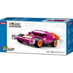 Sluban | Power Bricks Pull Back Car - Purple Wing