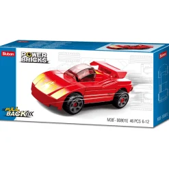 Sluban | Power Bricks Pull Back Car - Red Furious