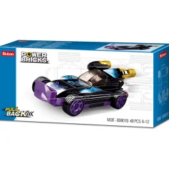 Sluban | Power Bricks Pull Back Car - Purple Raptor