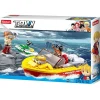 Sluban | Surf Beach Patrol Rescue Boat 129 Pcs