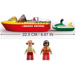 Sluban | Surf Beach Patrol Rescue Boat 129 Pcs