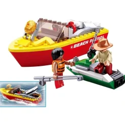 Sluban | Surf Beach Patrol Rescue Boat 129 Pcs