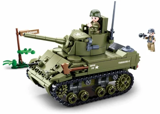 Sluban | WW2 M5 Light Tank 344 Pcs