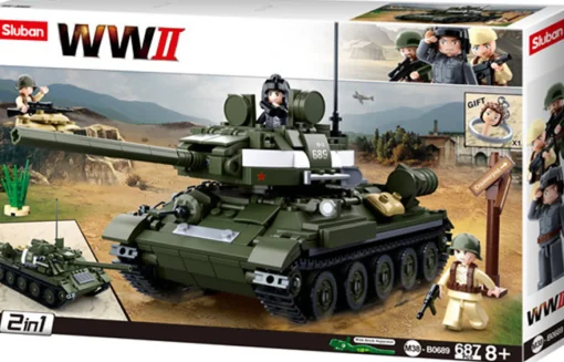 Sluban | WW2 Tank T-34\85 687 Pcs