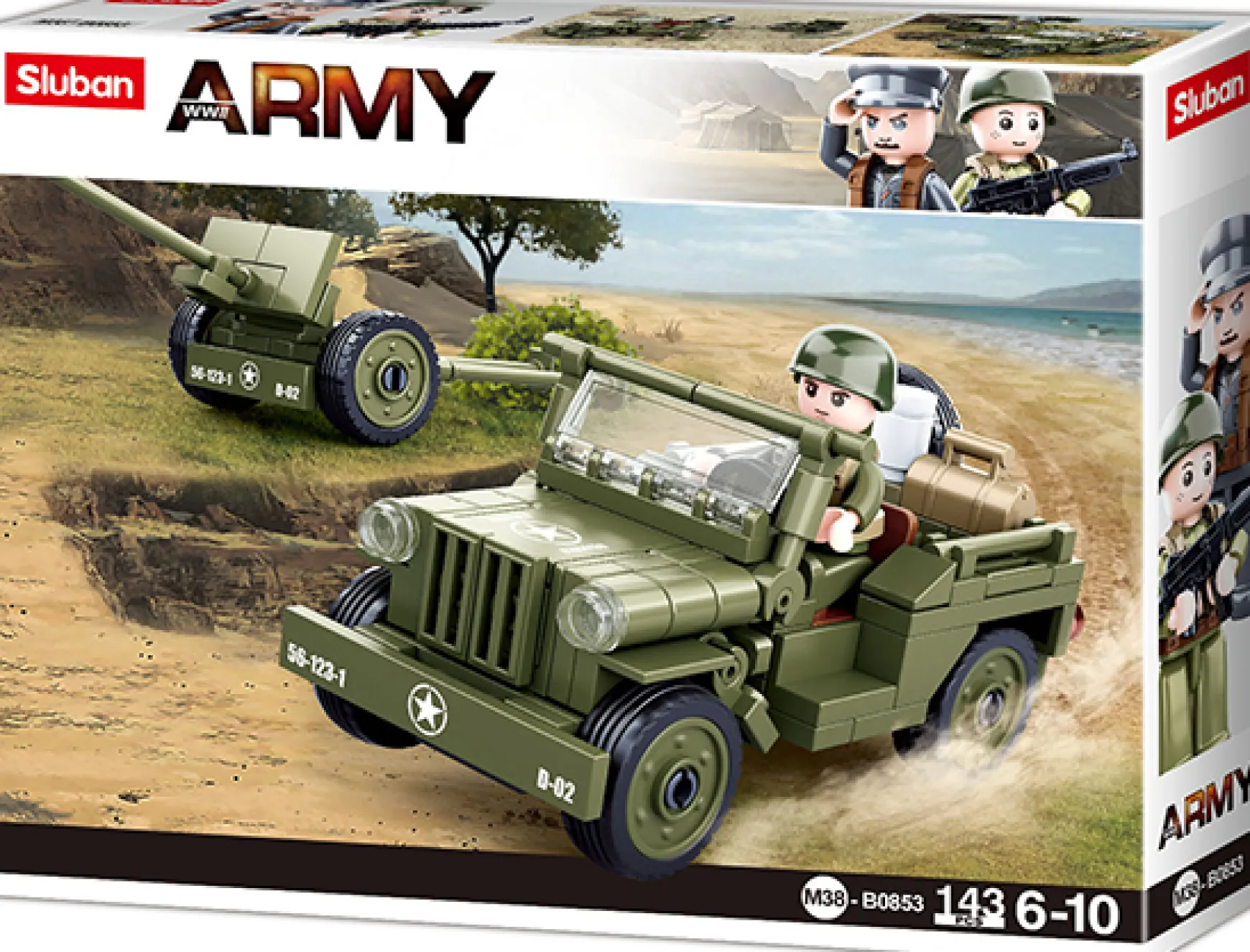 Sluban | WW2 Willys Jeep C143 Pcs