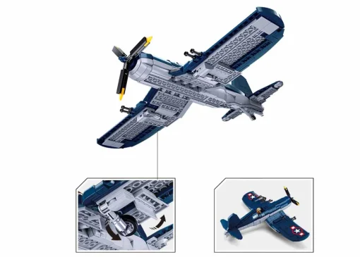 Sluban | WWII F4U Fighter 550 Pieces