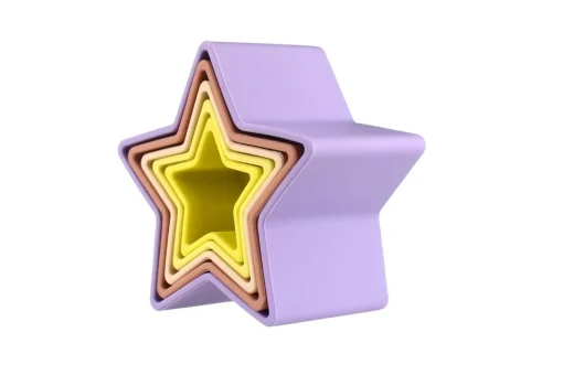 Stacking Stars 5 Piece Silicone Set