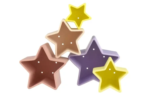 Stacking Stars 5 Piece Silicone Set