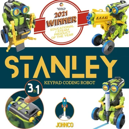 Stanley: 3-in-1 Keypad Coding Robot