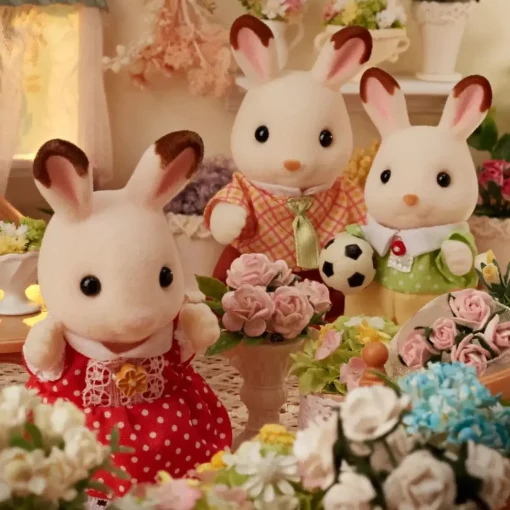 Sylvanian Families - Chocolate Rabbit Family