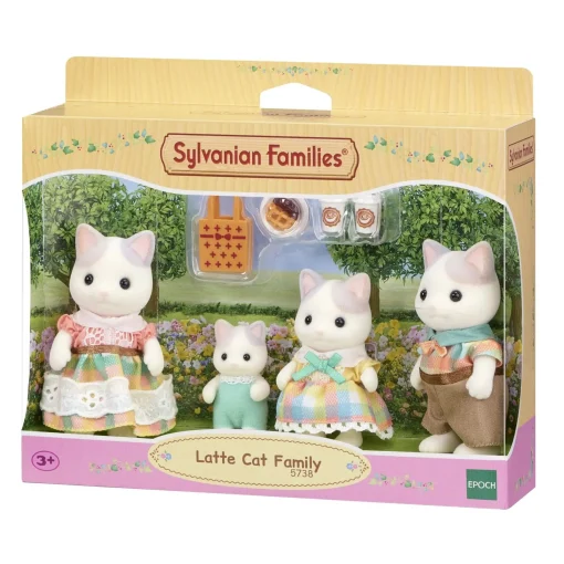 Sylvanian Families - Latte Cat Family