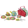 Tiger Tin Tea Set In Picnic Basket (18 Piece Set)