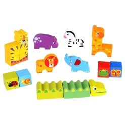 Tooky Toy - Jungle Blocks - 135 Pieces