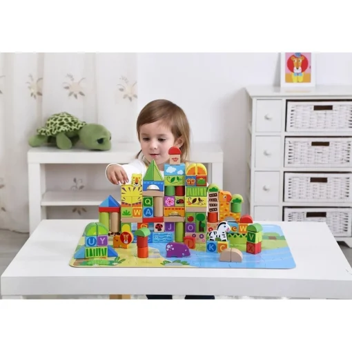 Tooky Toy - Jungle Blocks - 135 Pieces