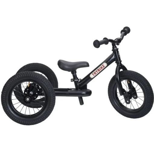 Trybike | Black with Black Tyres | Trike u0026 Balance Bike