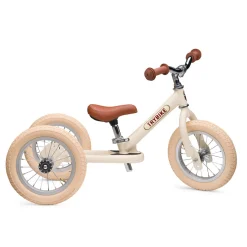 Trybike | Vintage Cream with Cream Tyres | Trike u0026 Balance Bike