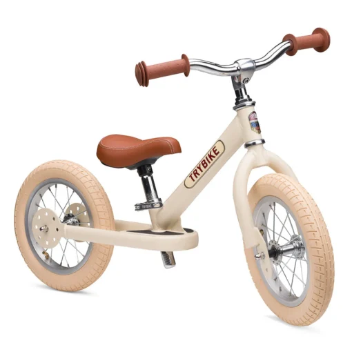 Trybike | Vintage Cream with Cream Tyres | Trike u0026 Balance Bike