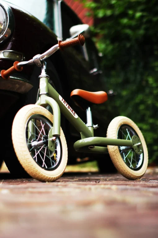 Trybike | Vintage Green with Cream Tyres | Trike u0026 Balance Bike