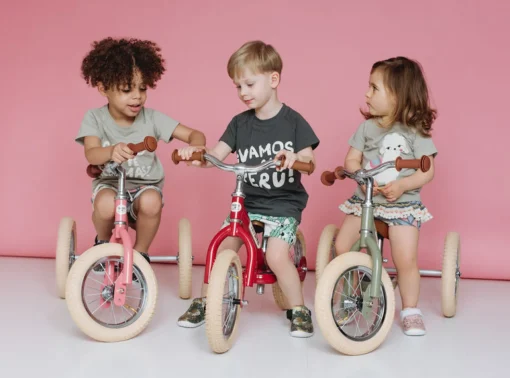 Trybike | Vintage Green with Cream Tyres | Trike u0026 Balance Bike
