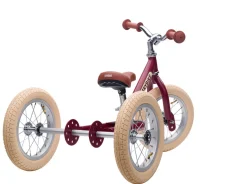 Trybike | Vintage Red with Cream Tyres | Trike u0026 Balance Bike