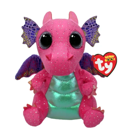 Ty Beanie Boos | Spitfire the Pink Dragon | Regular