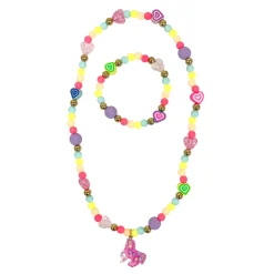 Unicorn Rainbow Necklace u0026 Bracelet Set