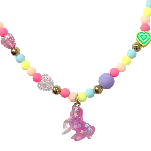 Unicorn Rainbow Necklace u0026 Bracelet Set