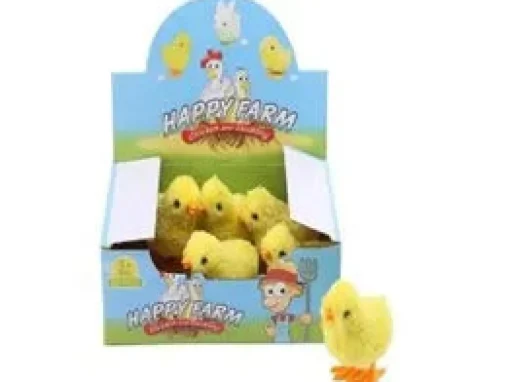 Wind Up Hopping Plush Chick