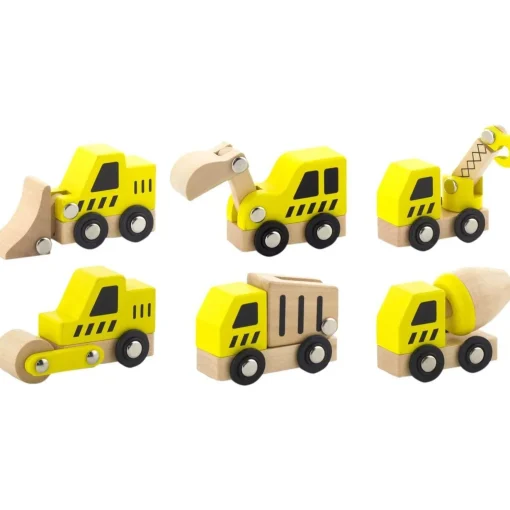 Wooden Construction Vehicle Set