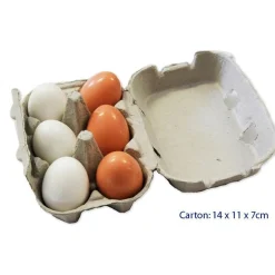 6 Wooden Eggs