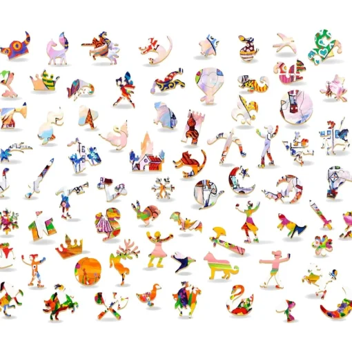 Wooden Widget Puzzle - Balloon Festival 450 Piece