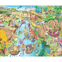 Wooden Widget Puzzle - Wild Safari 450 Piece